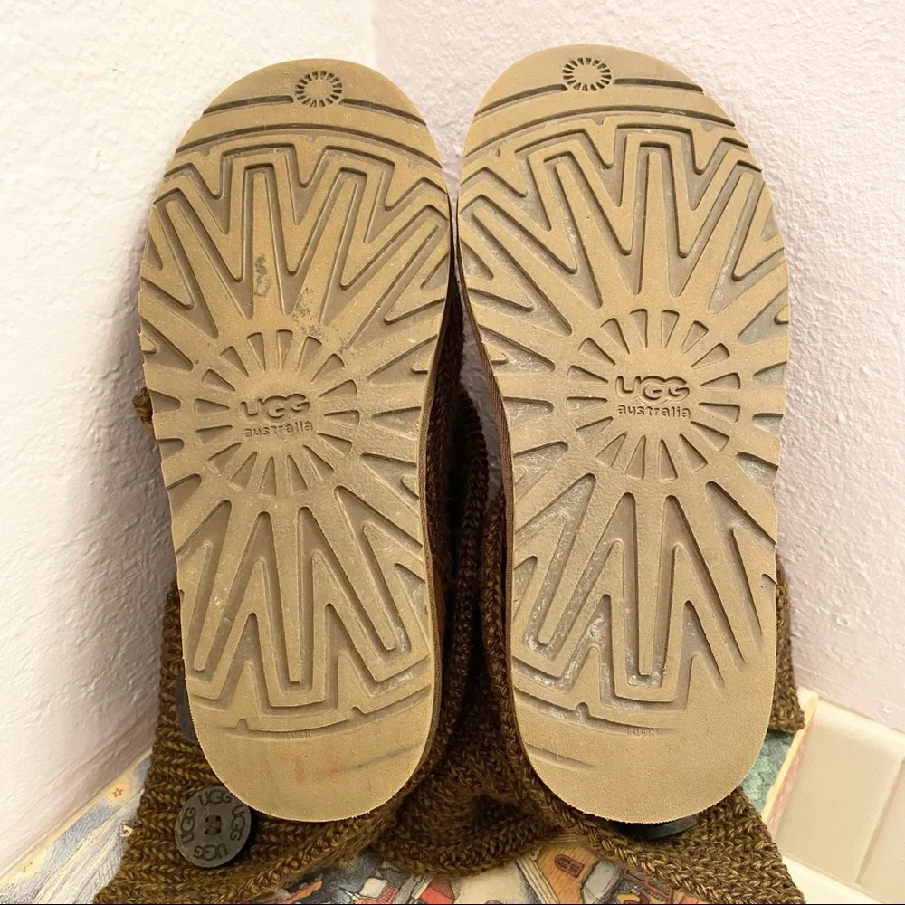 UGG Chestnut Knit Button Boots - Picture 3 of 15
